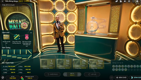 Mega Ball tại FB88: 20 bóng chính và vòng bonus đầy màu sắc